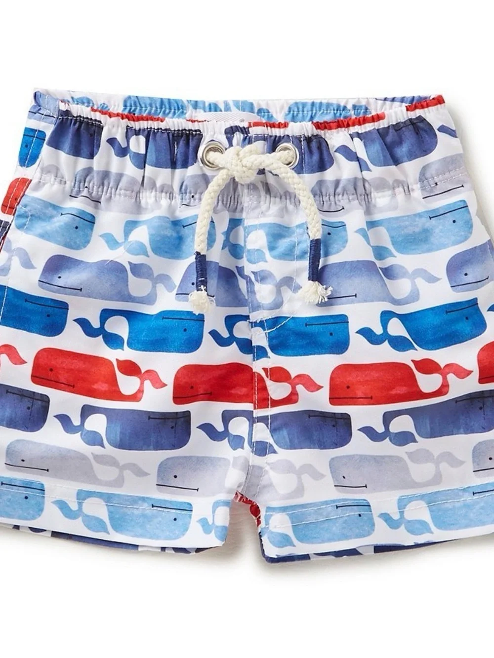 Like-New Mudpie Baby Boys' Whale Print Swim Trunks - Size 12-18 months